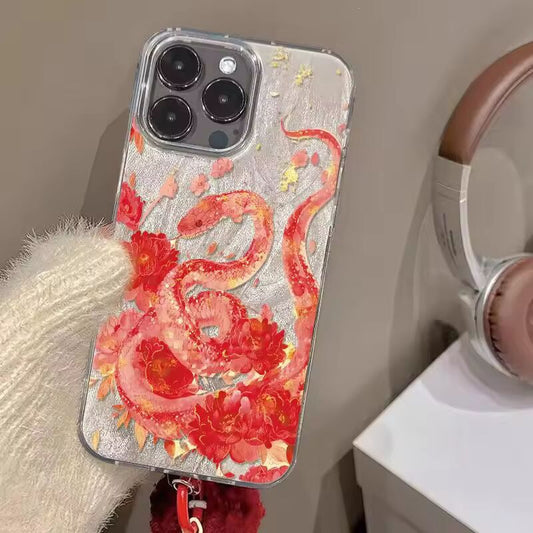 Purple Snake Phone Case For iPhone 16 15 14 13 12 11 Pro Max 16E XS XR 7 8 Plus SE2 Cover Shockproof Cases